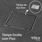 Ralo Oculto Duplo Flvx Hidro 10 X 10cm Rod-10 Inox