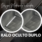 Ralo Oculto Duplo Linear 70cm Inox
