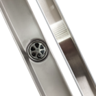 Ralo Oculto Duplo Linear 70cm Inox