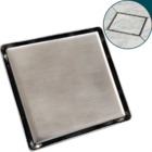 Ralo Oculto Inox Tampa Invisível Quadrado 12x12 Não É Pvc