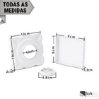 Ralo Oculto Invisível Inox Escovado Quadrado 10x10 Cm