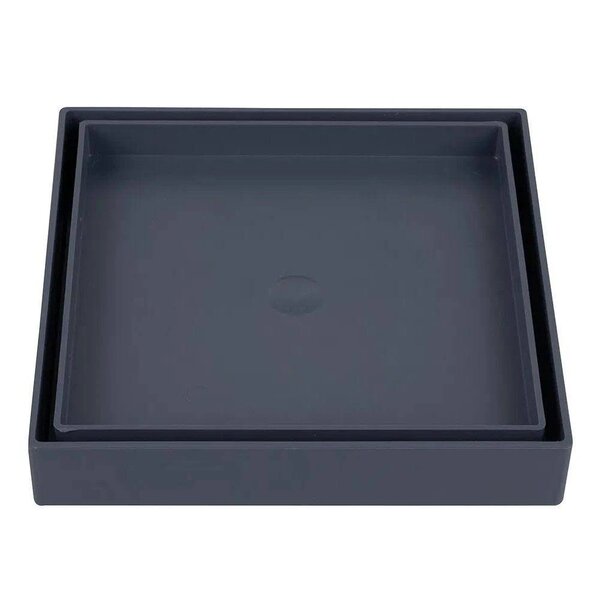 Ralo Oculto Invisível Quadrado Universal 10x10cm Cinza Astra