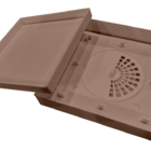 Ralo Oculto Invisível Universal Sifonado Marrom