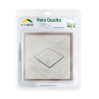 Ralo Oculto Invisível Universal Sifonado Marrom