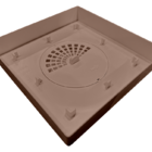 Ralo Oculto Invisível Universal Sifonado Marrom