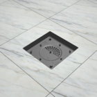 Ralo Oculto Invisível Universal Sifonado Preto