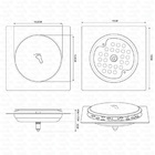 Ralo Para Banheiro 10x10 Click Rose Gold Emma Decor Demima