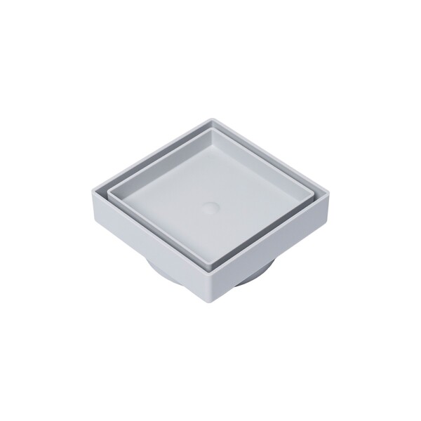 Ralo Personal Oculto Pequeno Plástico 15x15cm Cinza Paltina Gemell