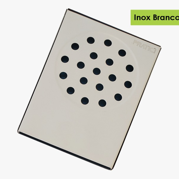 Ralo Pratic Inteligente Para Box De Banheiro Branco 10x14cm
