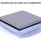 Ralo Premium Quadrado 15x15cm Tampa Em Inox Luxo - Estrela