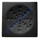 Ralo Preto Fosco Quadrado 15x15cm - Estilmax