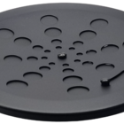 Ralo Preto Fosco Redondo 10cm -estilmax