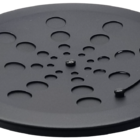 Ralo Preto Fosco Redondo 15cm - Estilmax