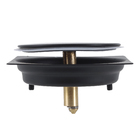 Ralo Quadrado Click Pequeno Aço Inox 10cm Preto Stoc