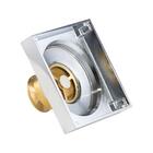 Ralo Quadrado Fechamento Automático Cromado 10x10cm