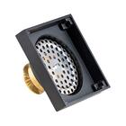 Ralo Quadrado Fechamento Automático Preto Fosco 10x10cm