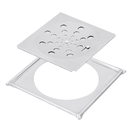 Ralo Quadrado Grande Aço Inox 430 15cm Equation