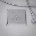 Ralo Quadrado Grande Aço Inox 430 15cm Equation