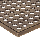 Ralo com Caixilho Quadrado Grande Latão Bruto Fani