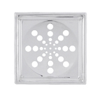 Ralo Quadrado Grande com Caixilho Inox 304 Cromado Equation