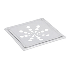 Ralo Quadrado Grande com Caixilho Inox 304 Cromado Equation