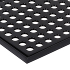 Ralo Quadrado Grande com Caixilho Preto Brilhante Fani