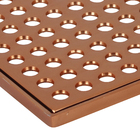 Ralo Quadrado Grande com Caixilho Rose Gold Fani