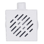 Ralo Quadrado Grande Sifonado Regulável 14cm Branco Odem