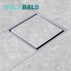 Ralo Quadrado Invisível Oculto 10x10 cm Cinza - Com Tela Anti
