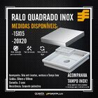 Ralo Quadrado Oculto Com Inox 15x15