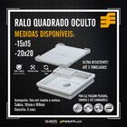 Ralo Quadrado Oculto Invisível 20x20