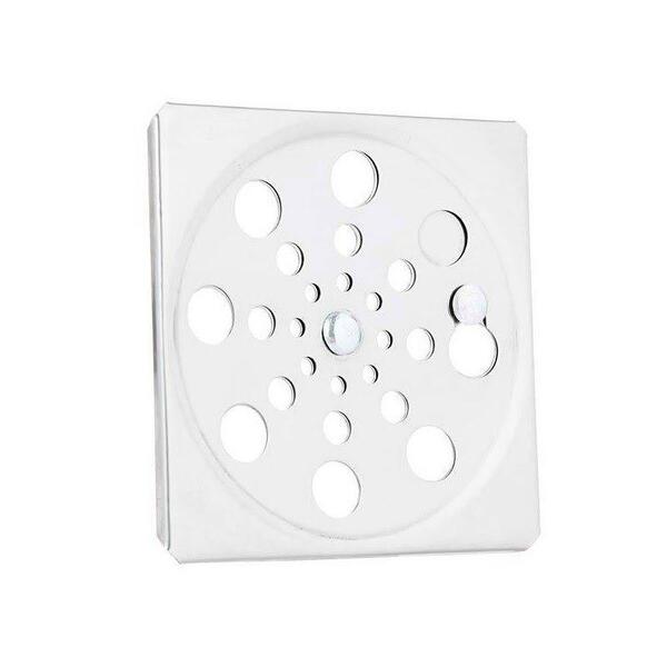 Ralo Quadrado Pequeno 10cm Aço Inox Abre/fecha