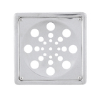 Ralo Quadrado Pequeno com Caixilho Inox 304 Cromado Equation