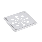Ralo Quadrado Pequeno com Caixilho Inox 304 Cromado Equation