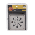 Ralo Quadrado Pequeno com Caixilho Inox 304 Cromado Equation