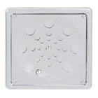 Ralo Quadrado Pequeno com Fecho e Caixilho Inox 304 Cromado Equation