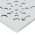 Ralo Quadrado Pequeno com Fecho Inox 304 Cromado Equation