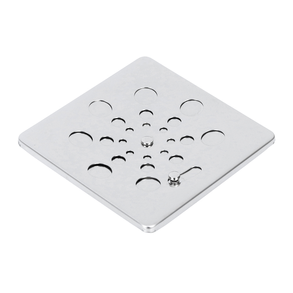 Ralo Quadrado Pequeno com Fecho Inox 304 Cromado Equation