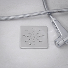 Ralo Quadrado Pequeno com Fecho Inox 304 Cromado Equation