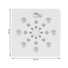 Ralo Quadrado Pequeno Plástico 10cm Overtime