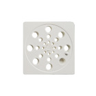 Ralo Quadrado Pequeno Plástico Branco Overtime