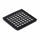 Ralo Quadrado Pequeno com Caixilho Preto Fosco Fani