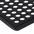 Ralo Quadrado Pequeno com Caixilho Preto Fosco Fani