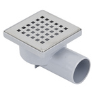 Ralo Quadrado Pequeno Sifonado 10cm Aço Inox 304 Odem