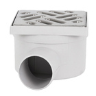 Ralo Quadrado Pequeno Sifonado Orientável 11cm Aço Inox 304 Odem