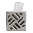 Ralo Quadrado Pequeno Sifonado Orientável 11cm Aço Inox 304 Odem