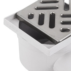 Ralo Quadrado Pequeno Sifonado Orientável 11cm Aço Inox 304 Odem