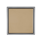 Ralo Quattro Vistta Inox Ouro Matte 10 X 10 Cm