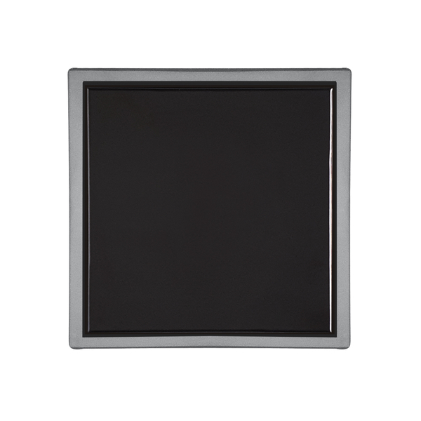 Ralo Quattro Vistta Inox Preto 15 X 15 Cm