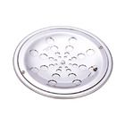 Ralo Redondo Grande Aço Inox com Fecho com Caixilho 150mm 123A Moldenox